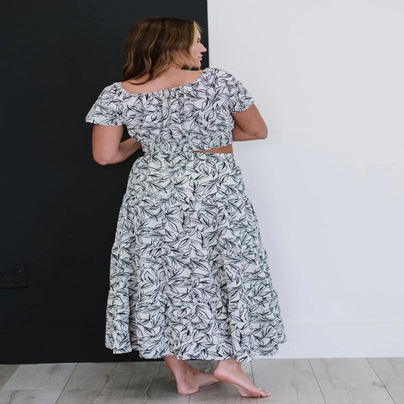 In The Air Botanical Print Set In Cream - Picture 4 of 4